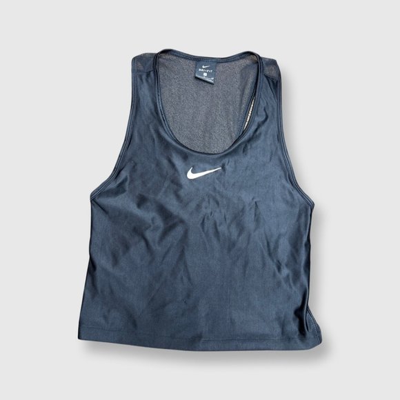 Nike Tops - NIKE Mesh Back Tank Size Small Black Color Pre-Owned